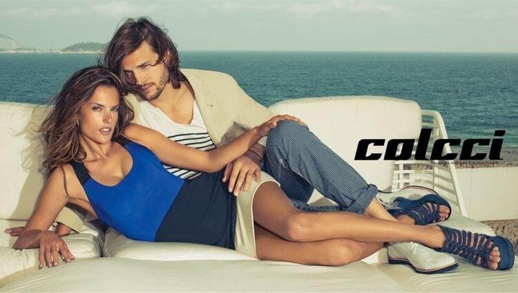 Alessandra posa para campanha Colcci ao lado do ator Ashton Kutcher